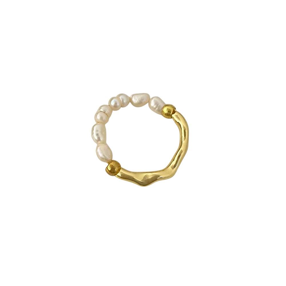 The Serene Tide Pearl Ring