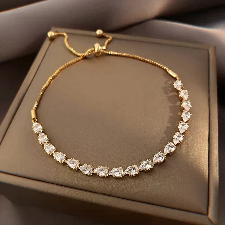 Golden Zirconia Bracele