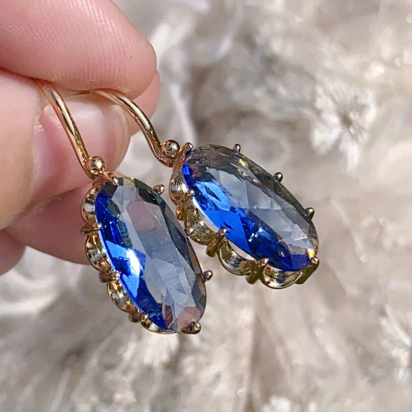 The Azure Bloom Sapphire Earrings