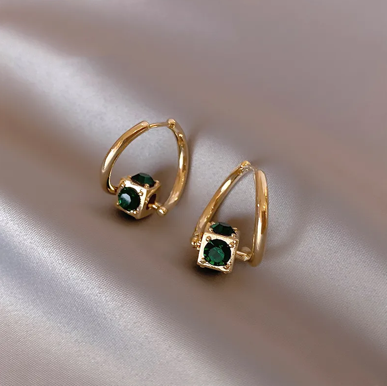 Green Earrings