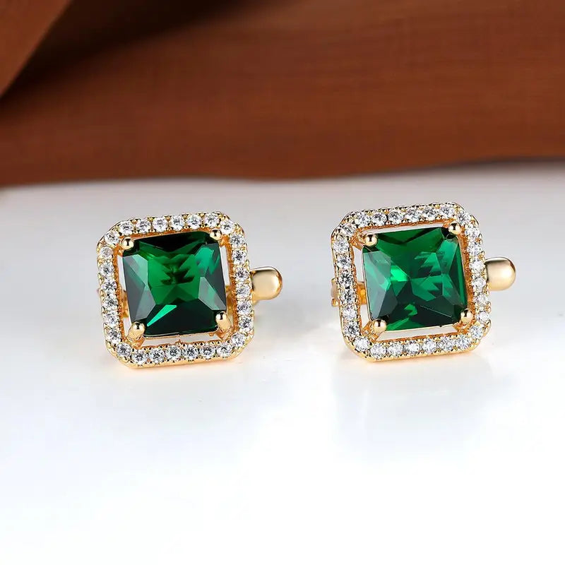 Eternal Emerald Earrings – Gold