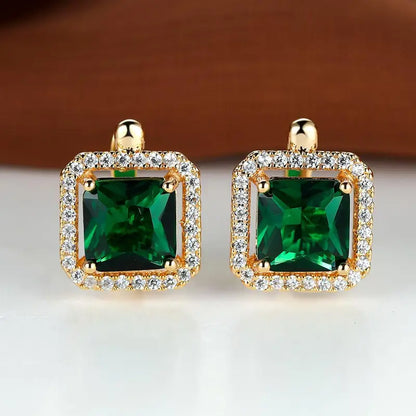 Eternal Emerald Earrings – Gold