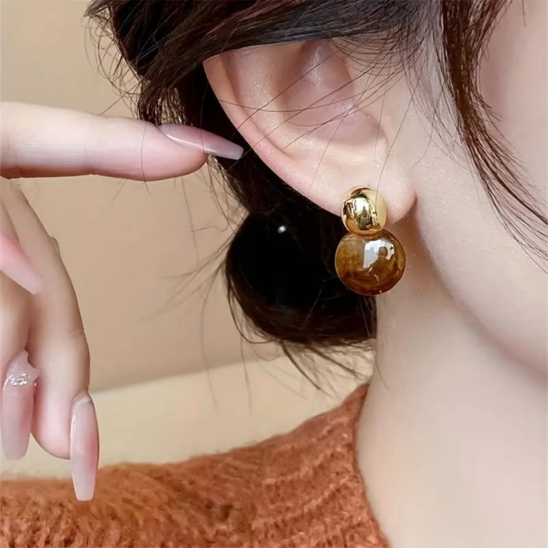 Aurélie Fine Amber Earrings
