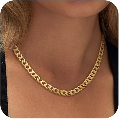 Ava Cuban Link Necklace