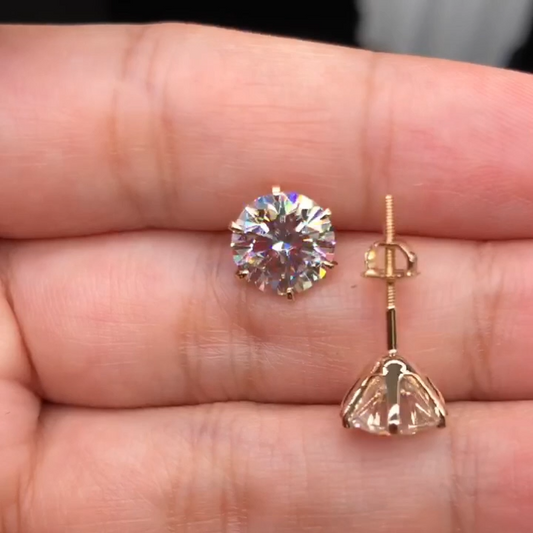 Tera Pave Earrings - Gold