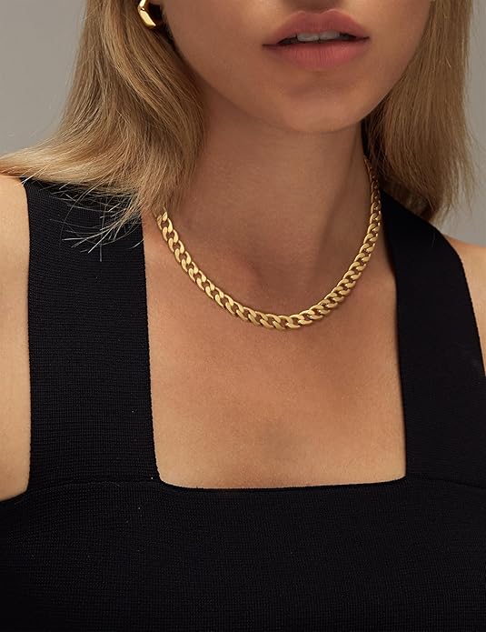 Ava Cuban Link Necklace