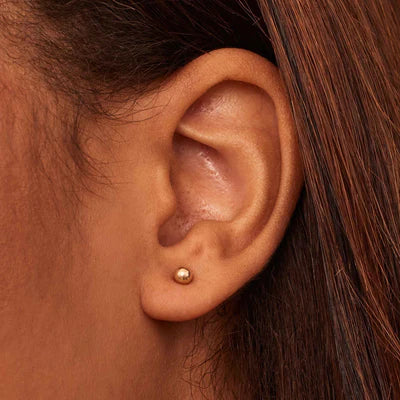 Timeless Ball Studs – White Gold