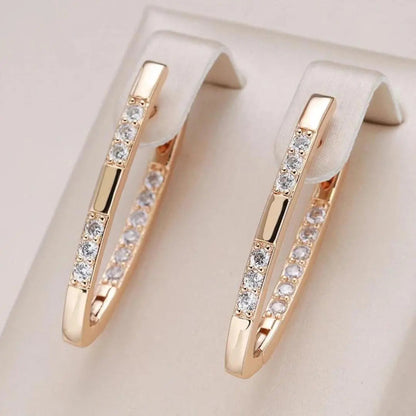 Earrings with Zirconia Stones