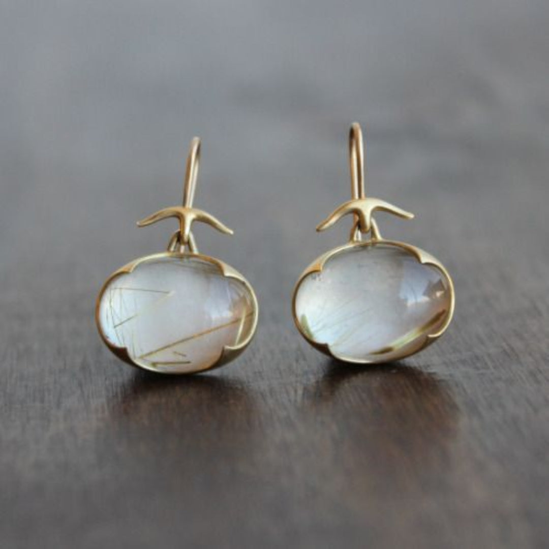 Vintage Moonstone Earrings