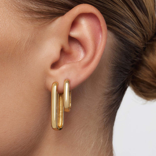 Everyday Pavé Hoops – Gold
