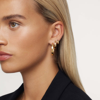 Gia Luxe Hoops - Gold