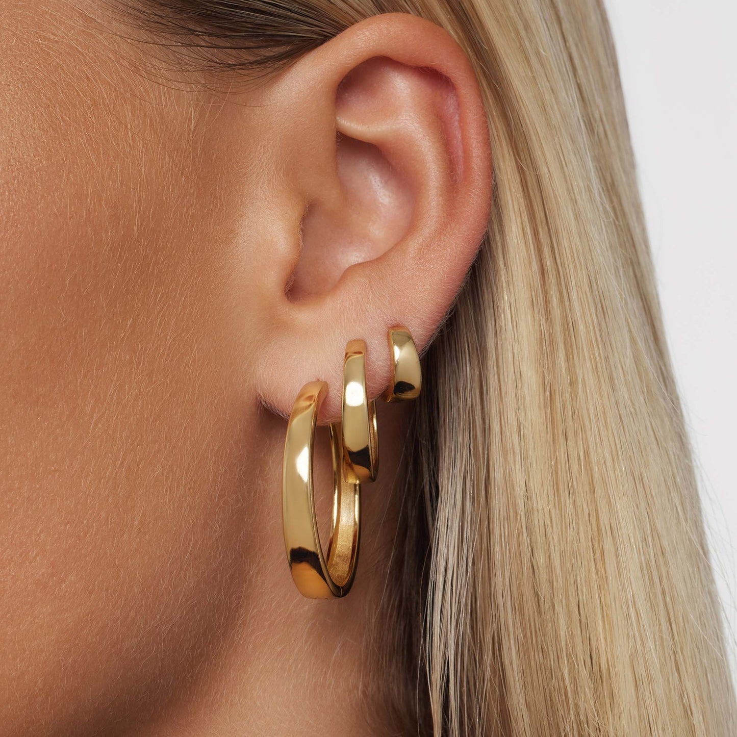 Gia Luxe Hoops - Gold