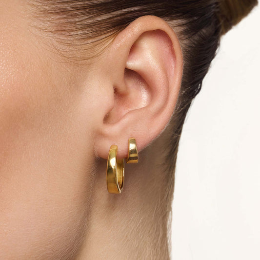 Gia Luxe Hoops -Gold