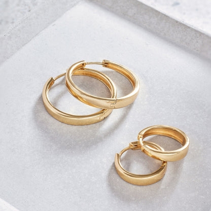 Gia Luxe Hoops - Gold