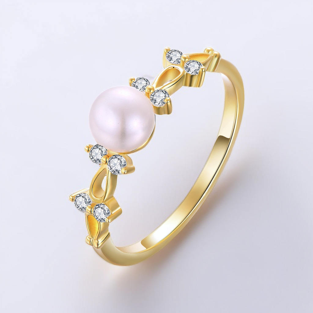 The Celeste Pearl Ring