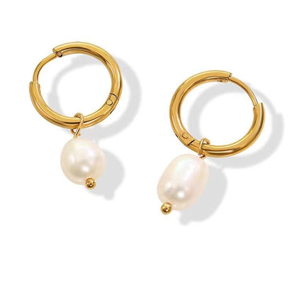 The Aurora Drop Pearl Earrings
