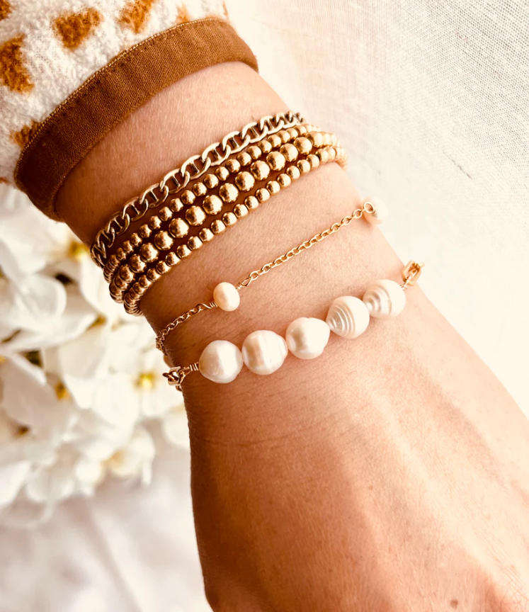 The Radiant Link Pearl Bracelet