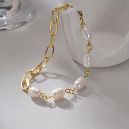 The Golden Tide Pearl Bracelet