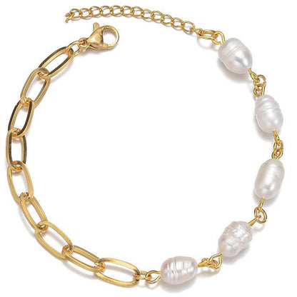 The Golden Tide Pearl Bracelet