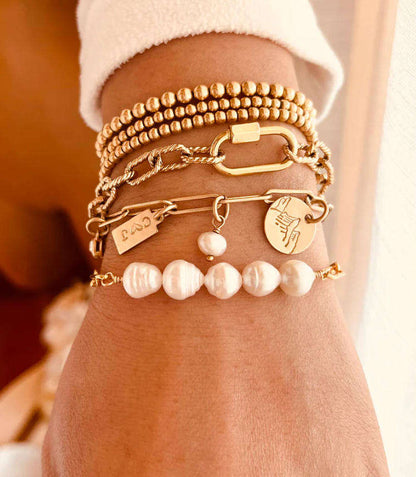 The Radiant Link Pearl Bracelet