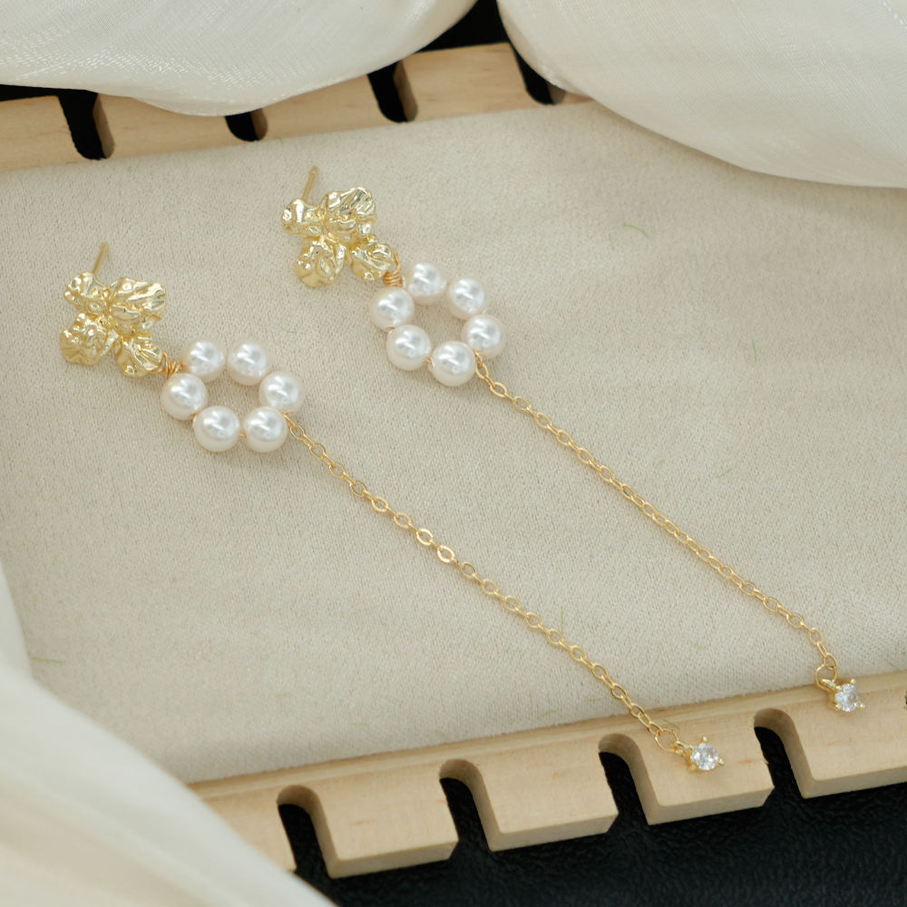 The Radiant Bloom Pearl Earrings