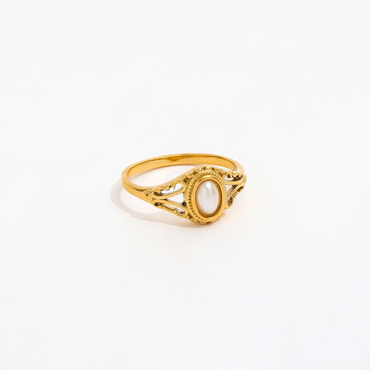 The Golden Glow Pearl Ring
