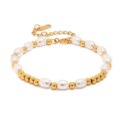 The Solis Bead Pearl Bracelet