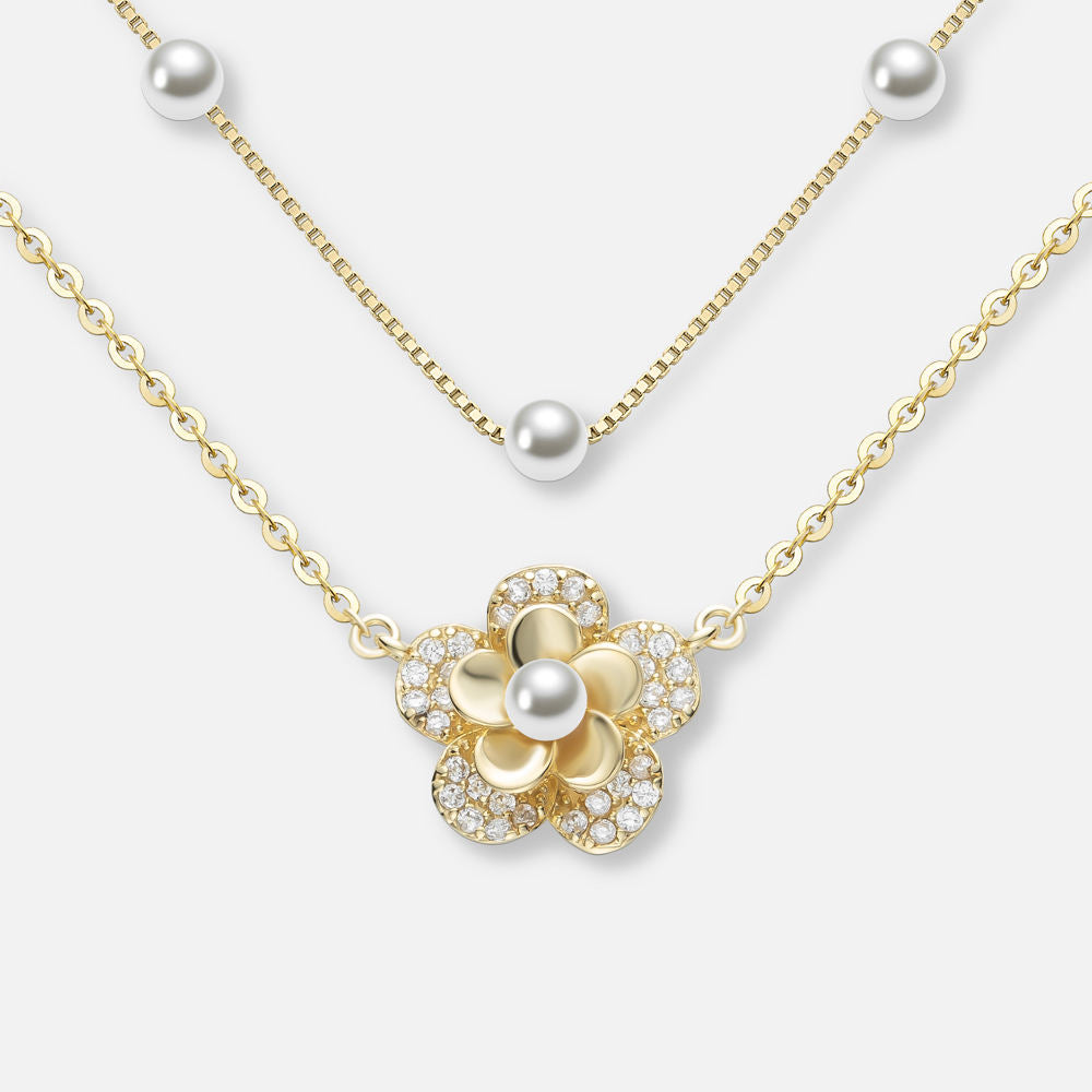 The Petal Grace Pearl Necklace
