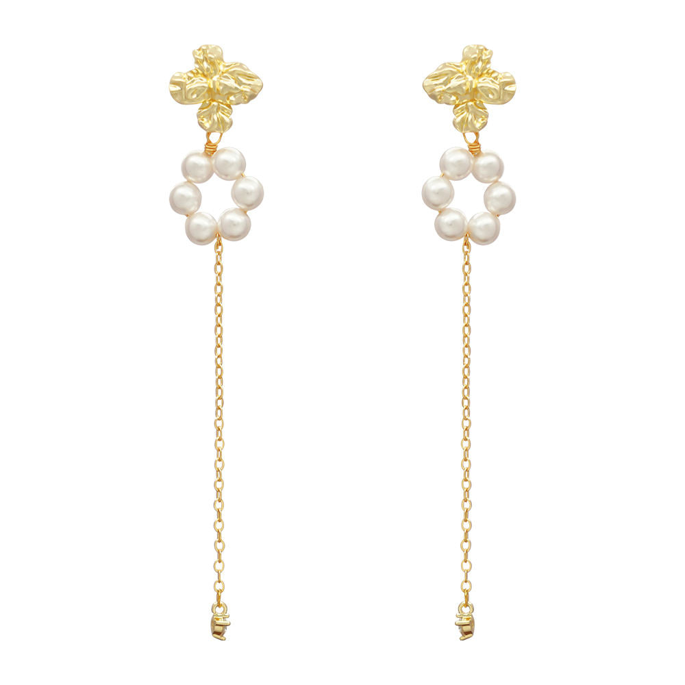 The Radiant Bloom Pearl Earrings