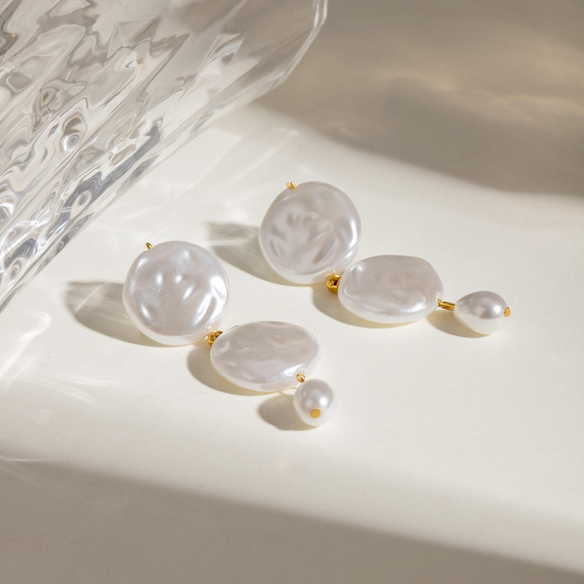 The Modern Tide Pearl Earrings
