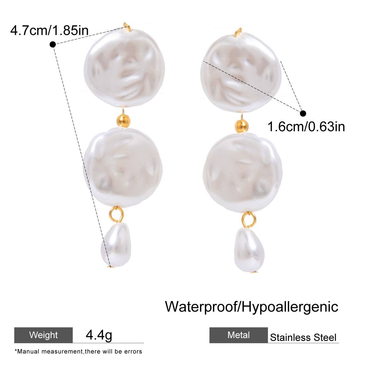 The Modern Tide Pearl Earrings