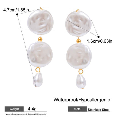 The Modern Tide Pearl Earrings