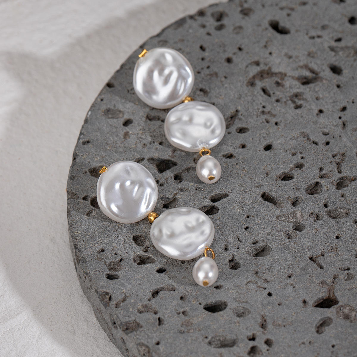 The Modern Tide Pearl Earrings
