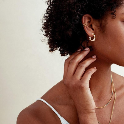 The Everglow Pearl Hoops