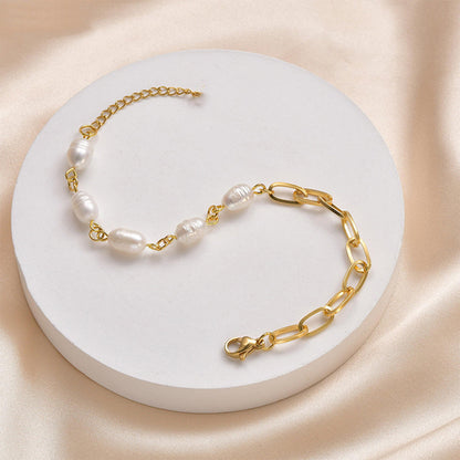 The Golden Tide Pearl Bracelet