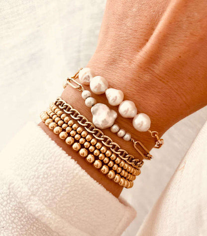 The Radiant Link Pearl Bracelet