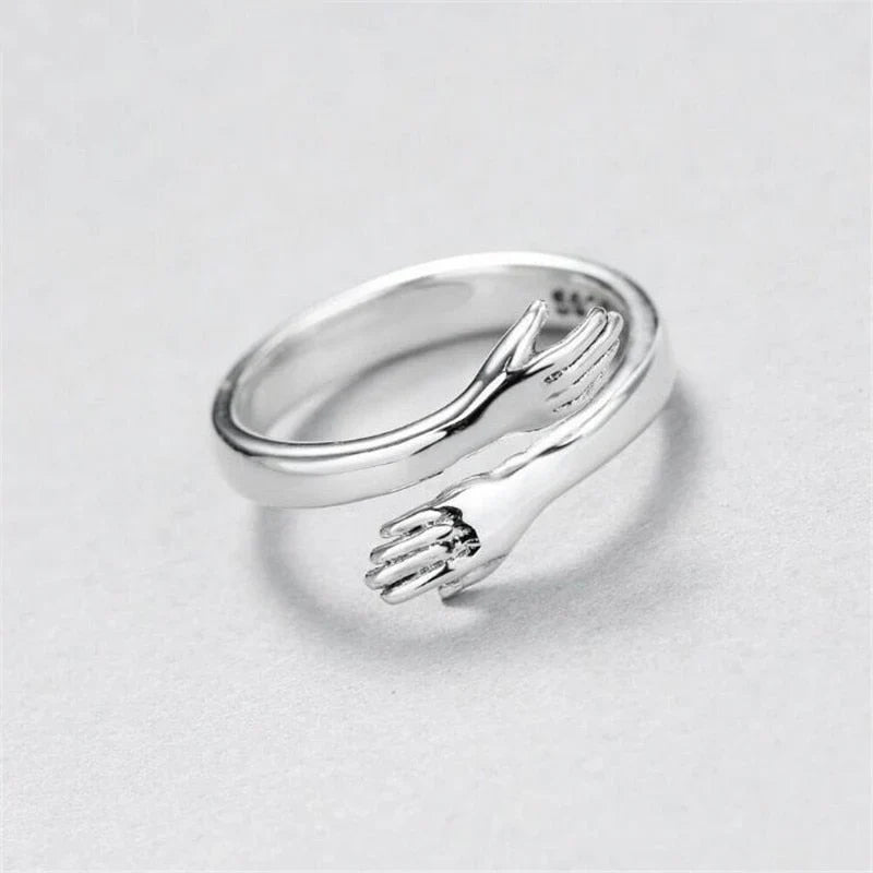 The Embrace Silver Ring