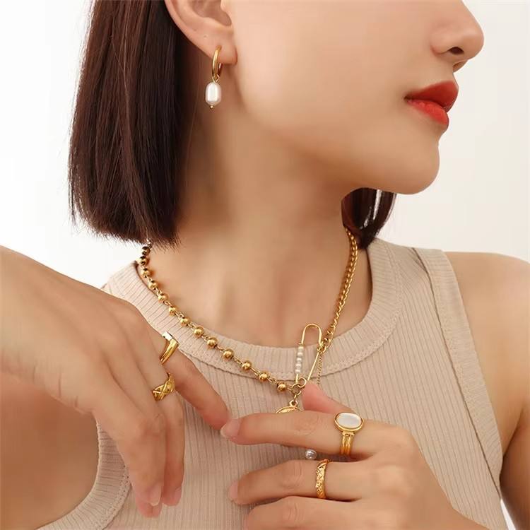 The Aurora Drop Pearl Earrings