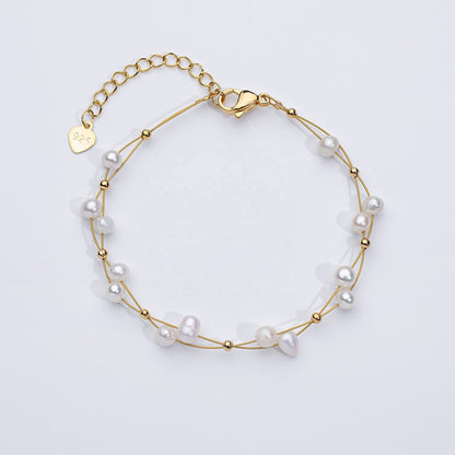 Freshwater Pearl Weaving Bracelet