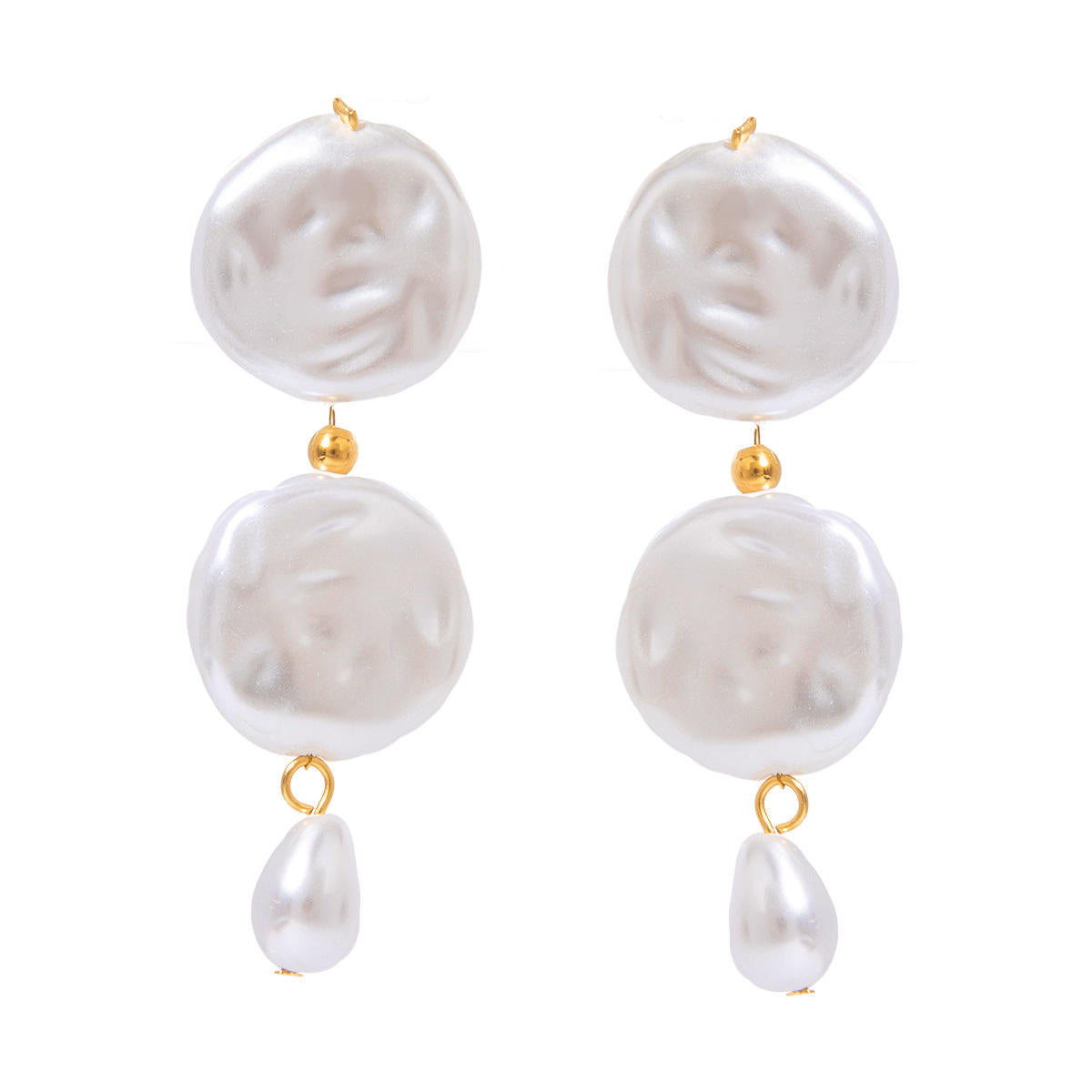 The Modern Tide Pearl Earrings