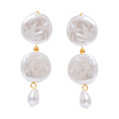 The Modern Tide Pearl Earrings