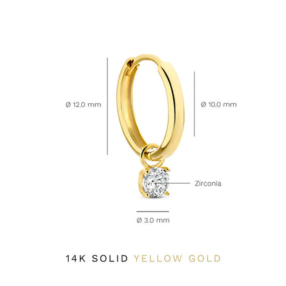 Larmes de Lune Pave Hoops