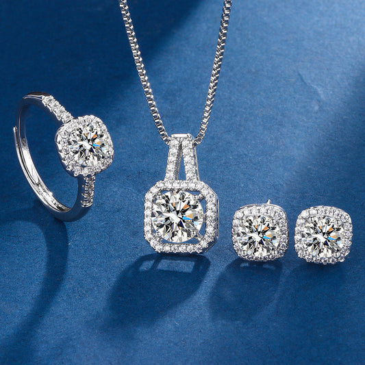 Exclusive Square Radiant Jewellery Set
