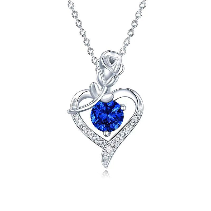 Rose Heart Necklace