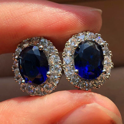 Oval Stud Earrings