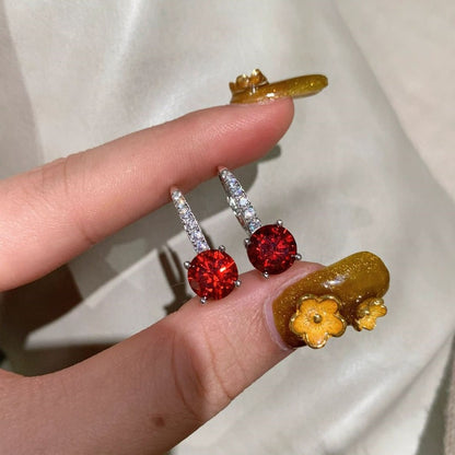 Serelina | White Gold Drop Earrings