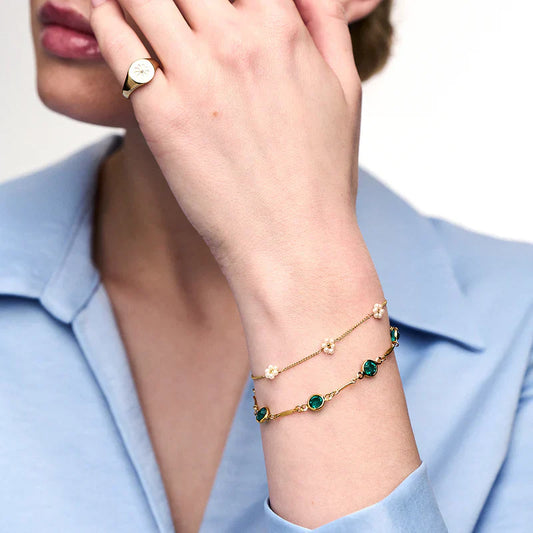Emerald Link Bracelet