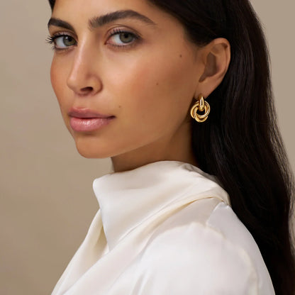 Golden Intertwine Earrings