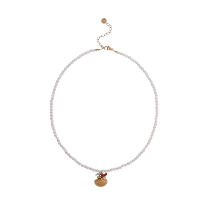The Aurora Stone Pearl Necklace