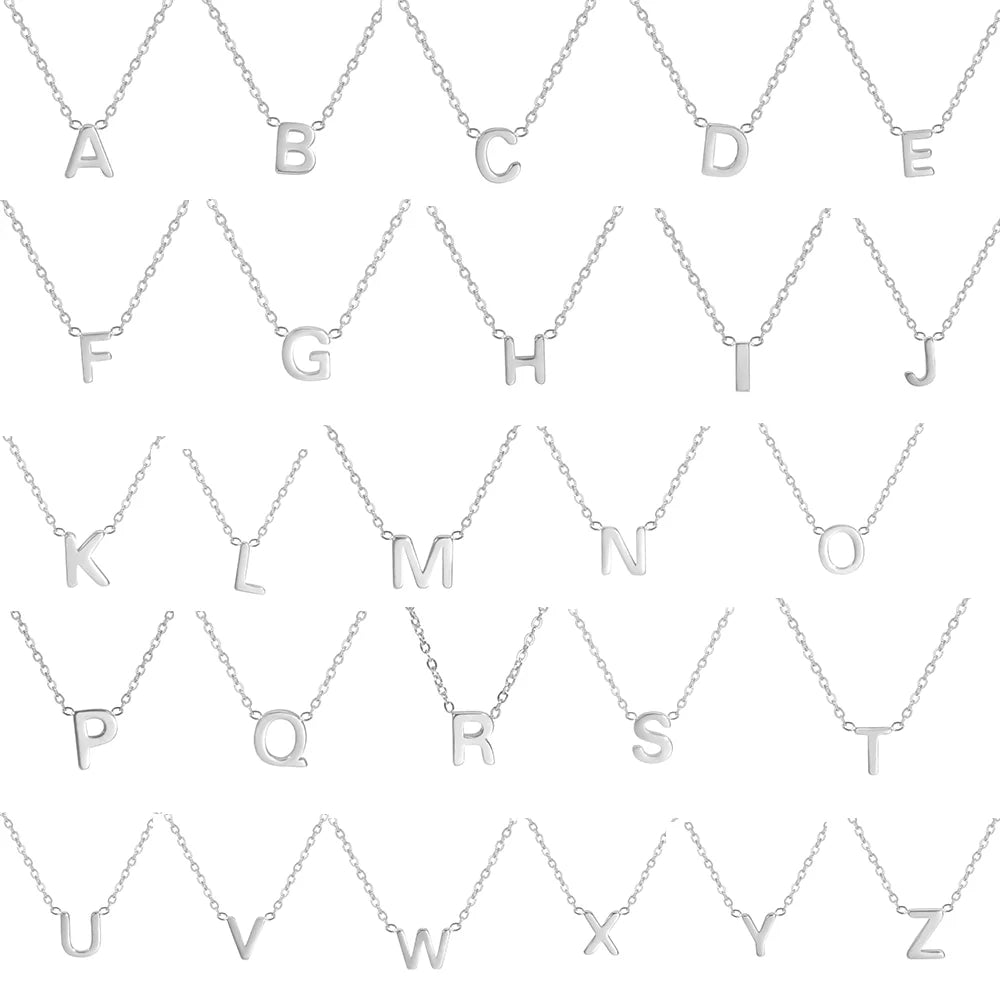 Alphabet Pendant Necklace